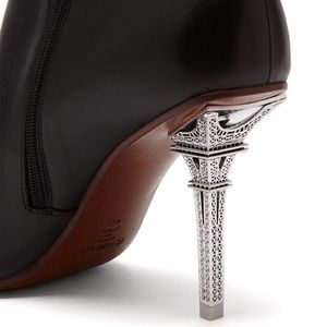 🔥HP🔥 Vetements Eiffel Tower Leather Boots EUR38